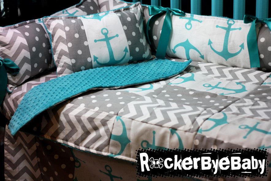 rock n roll crib bedding