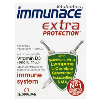 Vitabiotics Immunace Extra Protection Tablets Pack Of 30 Bluecrest Direct