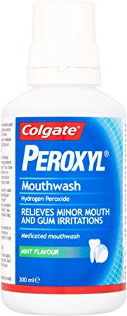 colgate peroxyl medicated mouthwash 300ml