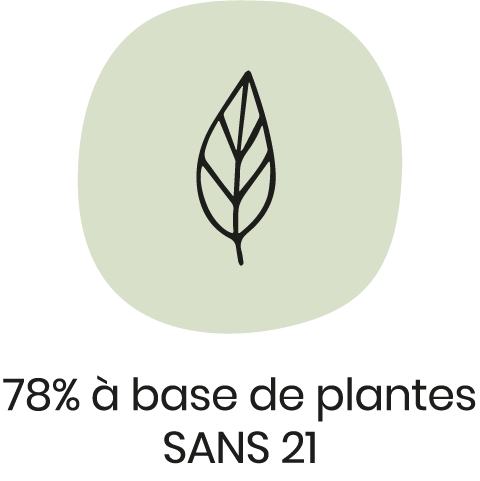 78% base de plantes et SANS 21