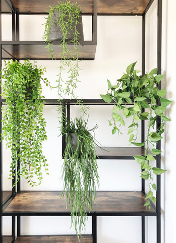 Artificial Trailing Plants for Shelves