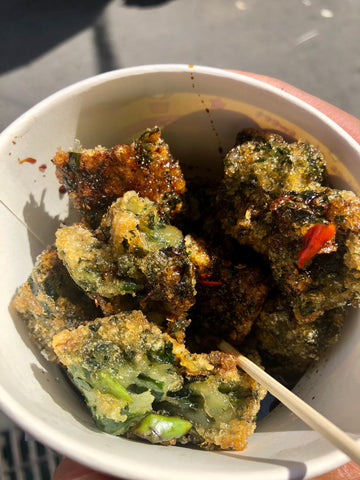 Fried greens in bangkok