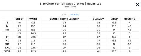 Tall sizes vs regular - Which one fits you best? – Navas Lab Apparel