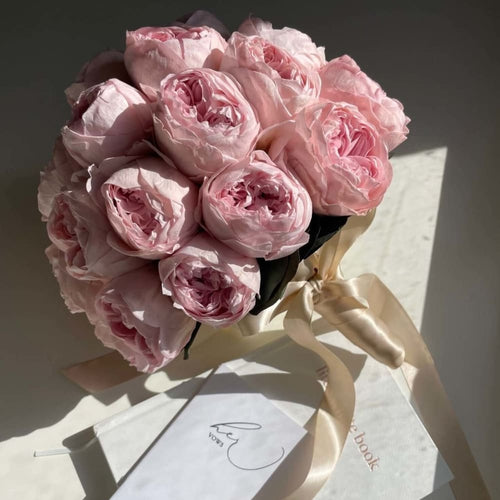 Everlasting Wedding Bouquet : Pale Pink Peonies