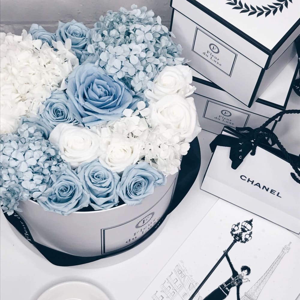 chanel box for flowers