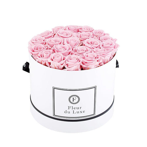 ROUND BOX : Signature Roses Soft Pink