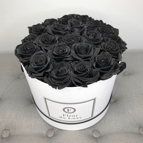 ROUND BOX : Signature Roses Velvet Black