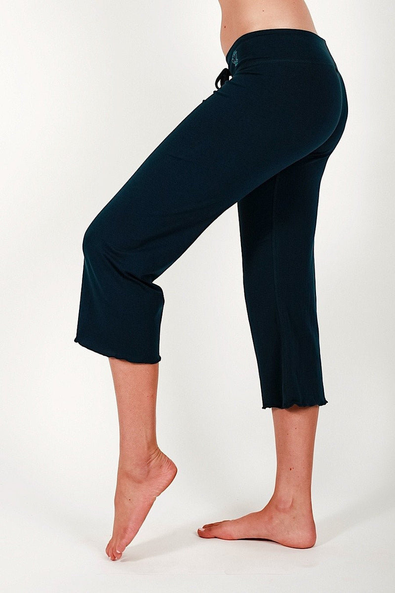 Betabrand Crop Classic Dress Pant Yoga Pants Capri Black Size