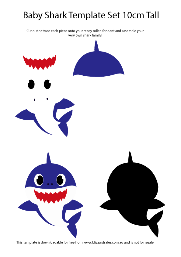 Download FREE Baby Shark Doo Doo Downloadable Printable Cut Out ...