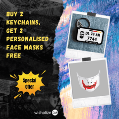 Personalised Mask & Keychain Offer - wisholize.com