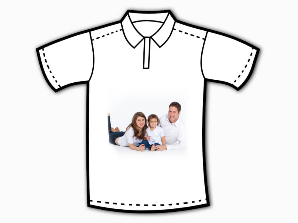 Personalised Collar T Shirt Front And Back Printing Wisholize