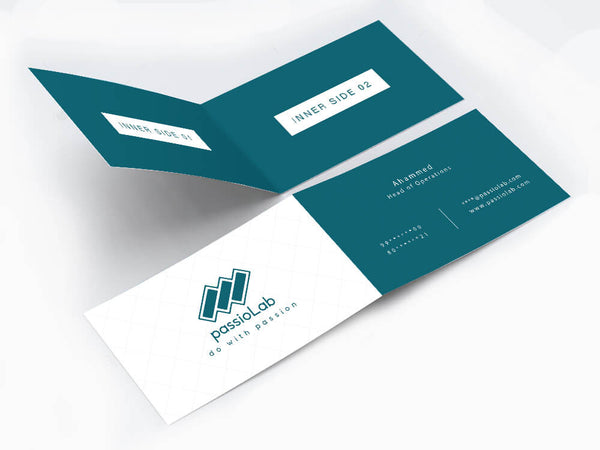 Vertical Half Fold Business Card – Wisholize