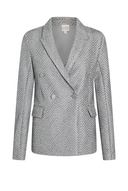 Load image into Gallery viewer, Silver Knit Blazer

