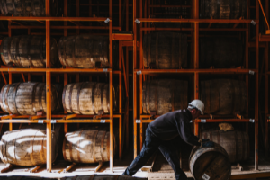 Unusual barrels in a barrelhouse