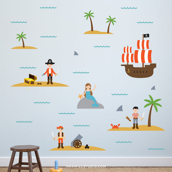 pirate wall decals