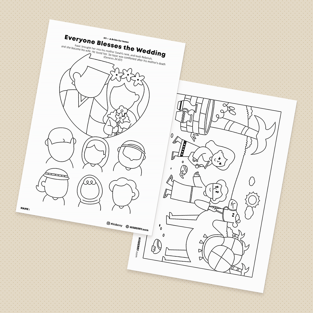 A Bride for Isaac - Creative Drawing Pages Printable