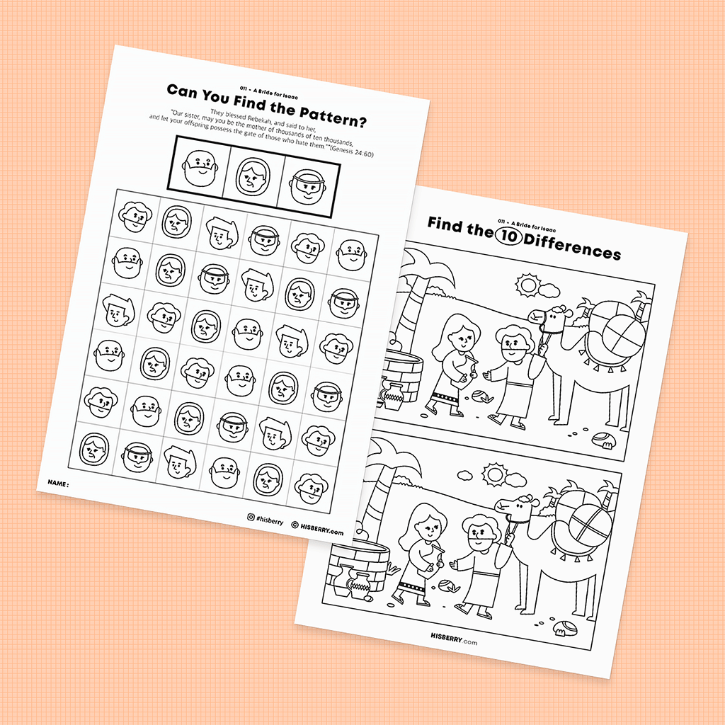 A Bride for Isaac - Activity Worksheets