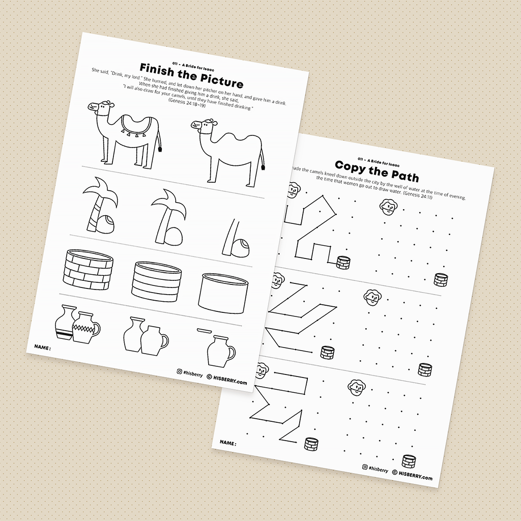 A Bride for Isaac - Creative Drawing Pages Printable