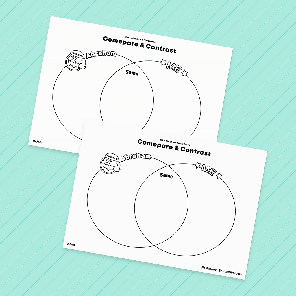 Abraham Offers Isaac - Creative Drawing Pages Printable