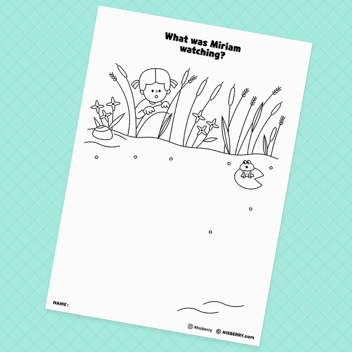 The Israelites Are Slaves and Baby Moses - Creative Drawing Pages Printable