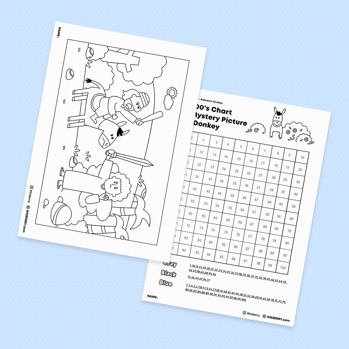 Balaam-and-the-donkey-Bible-drawing-Coloring-pages-printables
