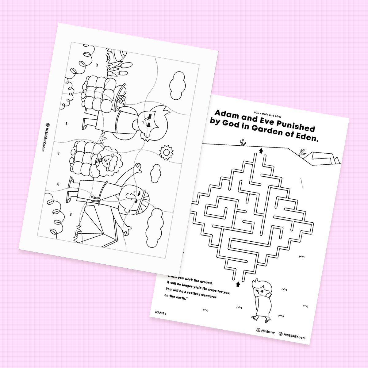 Cain And Abel Worksheets For Kids