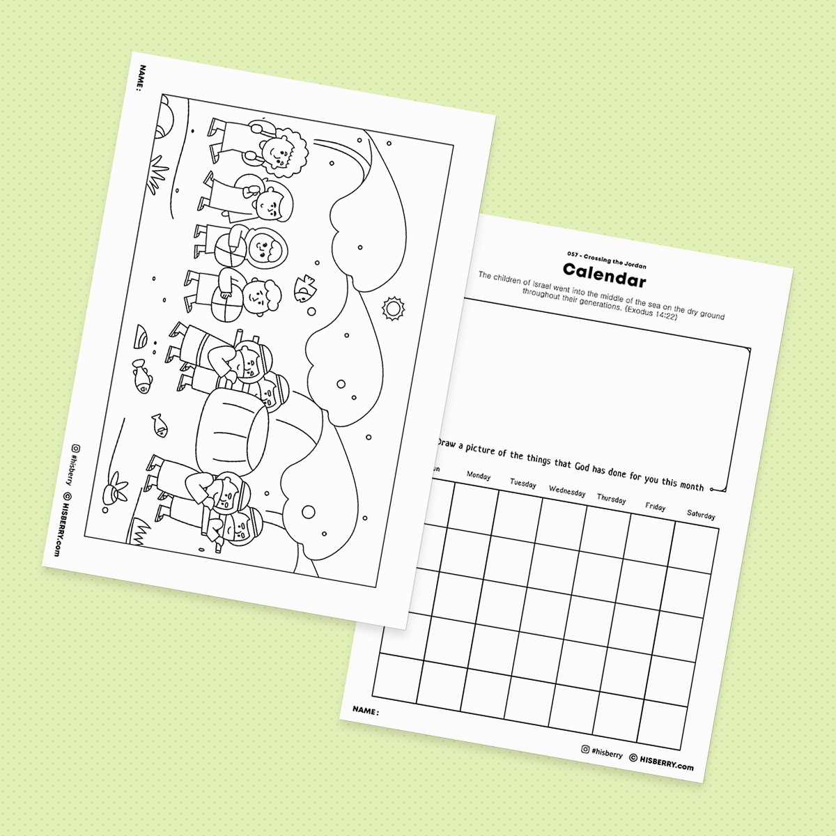 Crossing-the-Jordan-Bible-drawing-Coloring-pages-printables