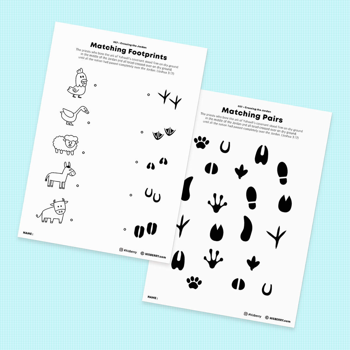 Crossing-the-Jordan-Bible-lesson-Activity-Printables-worksheet