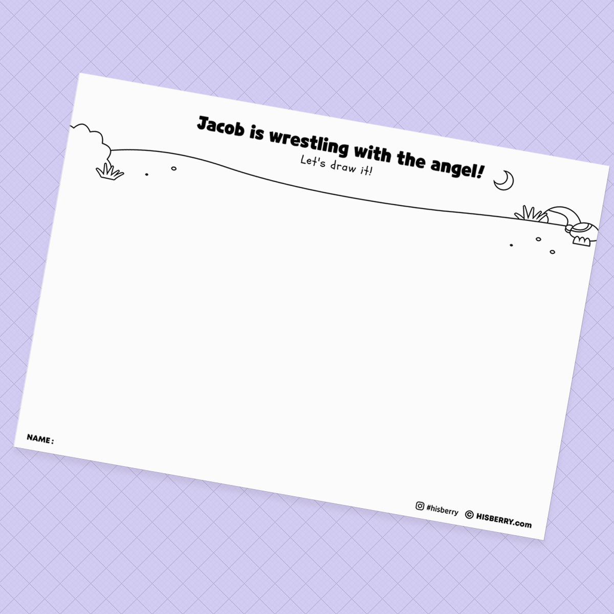 Jacob is forgiven by Esau - Creative Drawing Pages Printable