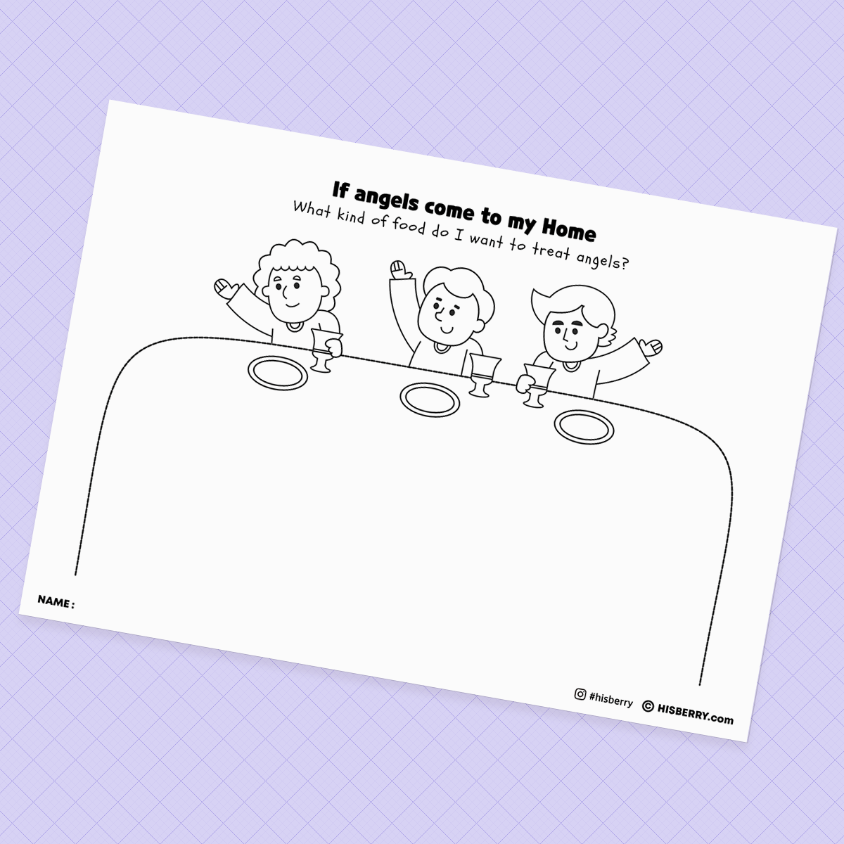 Isaac is Born - Creative Drawing Pages Printable