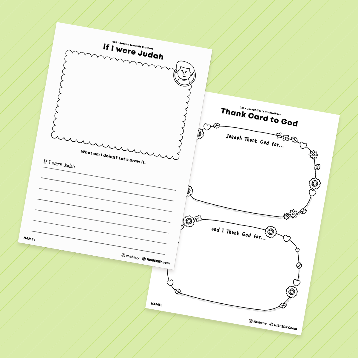 Joseph Tests Brothers - Bible Verse Activity Worksheets