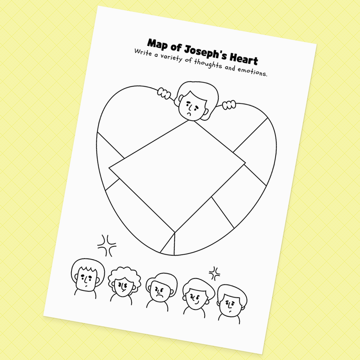Joseph Is Sold by His Brothers - Creative Drawing Pages Printable