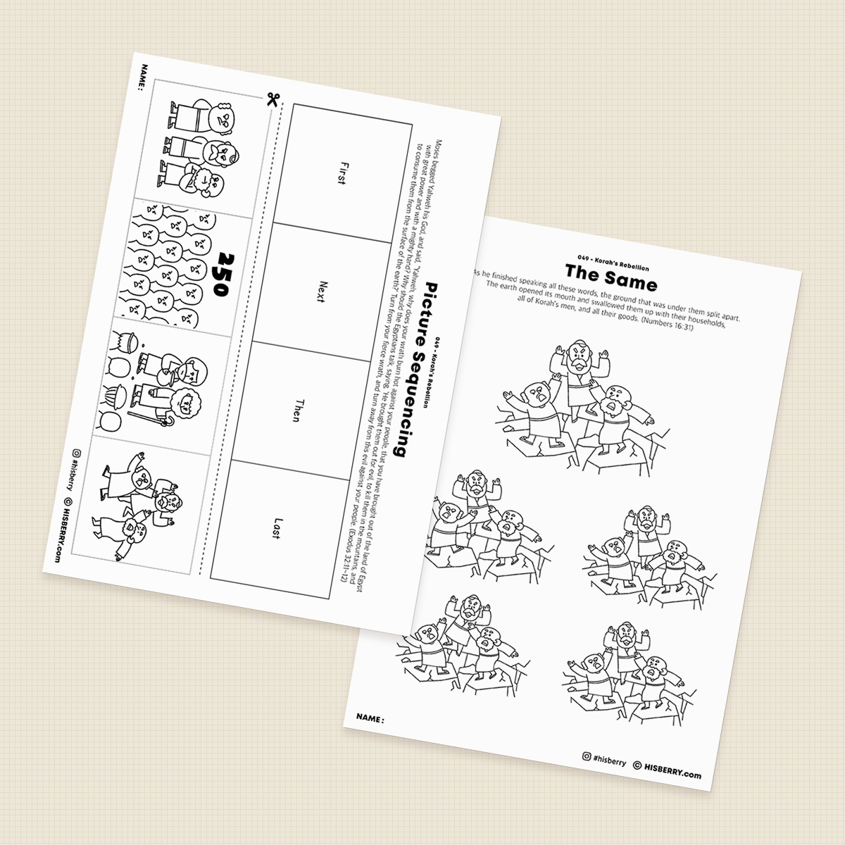 The-Korah-Rebellion-Bible-lesson-Activity-Printables