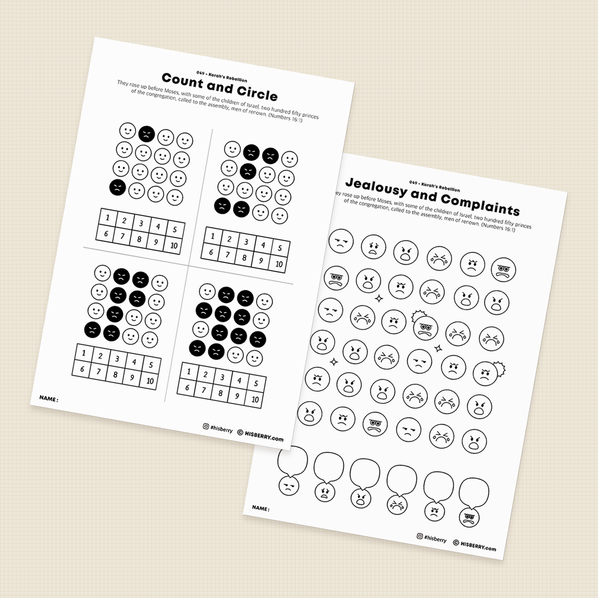 The-Korah-Rebellion-Bible-lesson-Activity-Printables