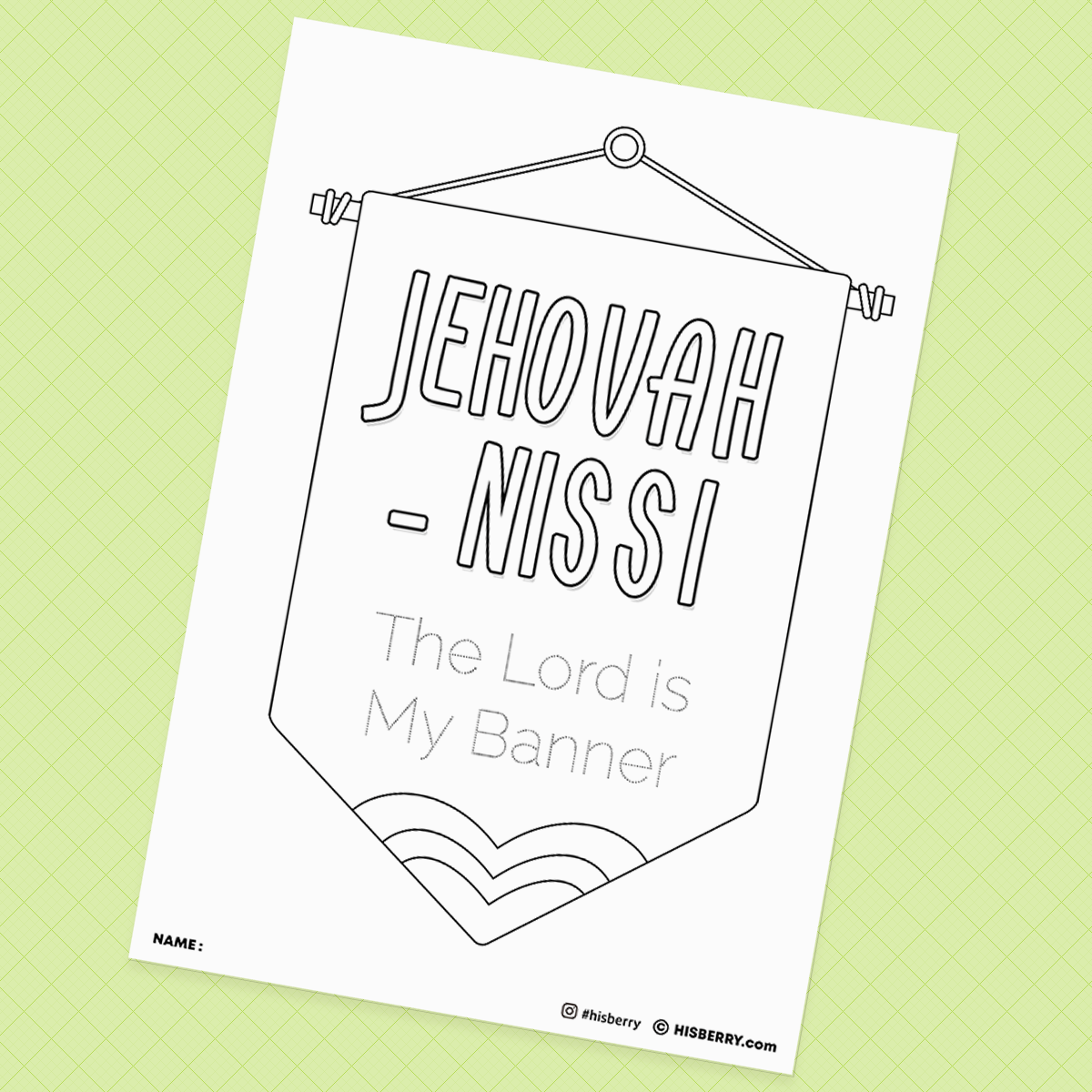 Moses Holds up His hands - Creative Drawing Pages Printable