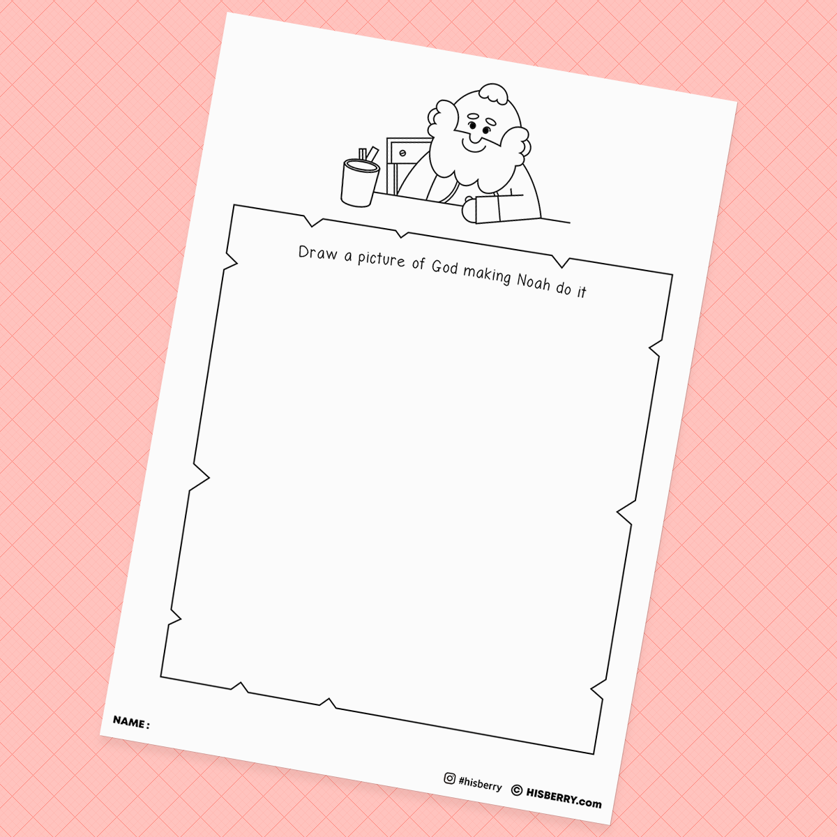 Noah builds the ark1- Bible Verse Worksheet Pack for Kid Lesson