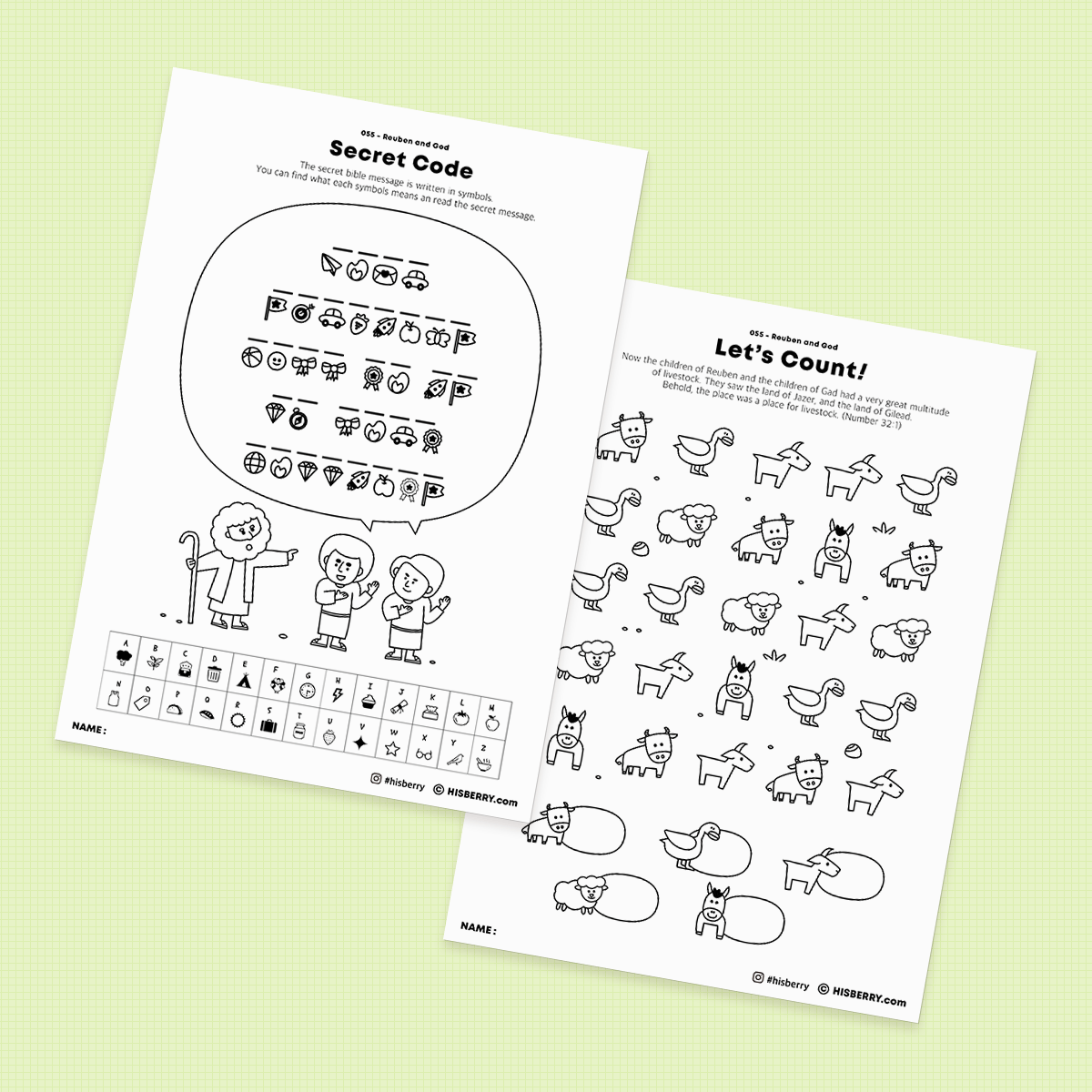 Reuben-and- Gad-Bible-lesson-Activity-Printables