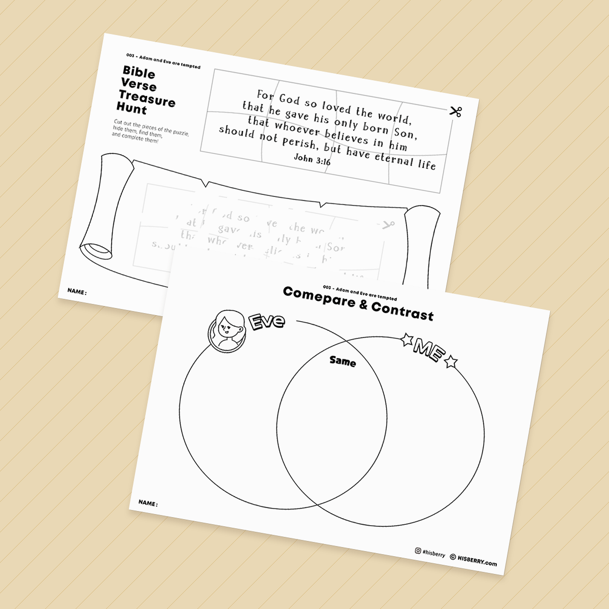 The Fall of Eden Adam and Eve 's sin  Bible lesson drawing coloring pages Printables for kids