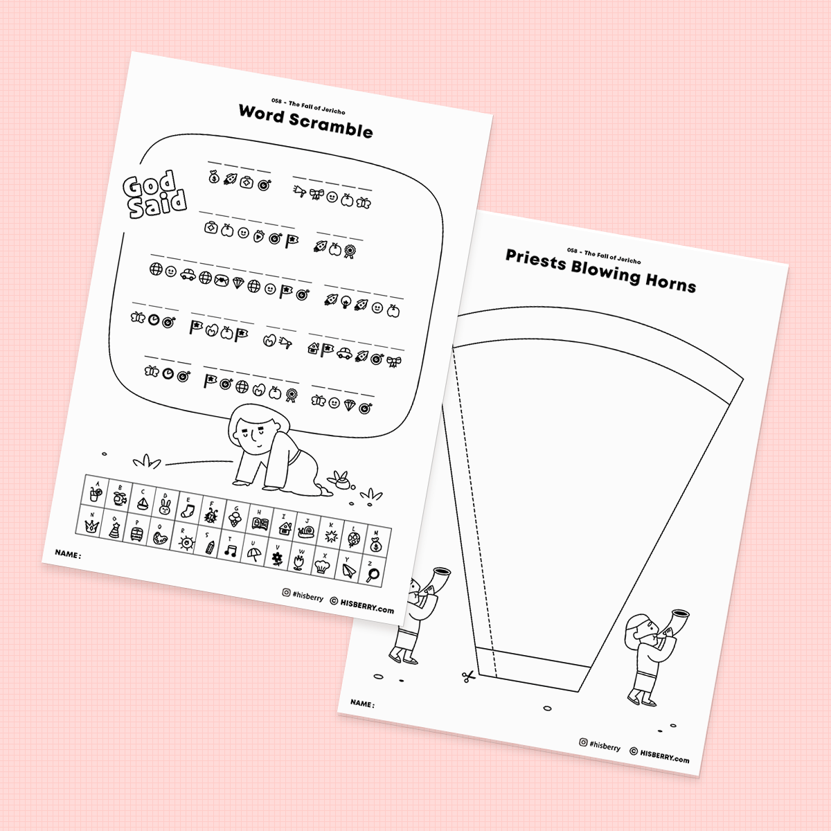 The-Fall-of-Jericho-Bible-lesson-Activity-Printables-worksheet