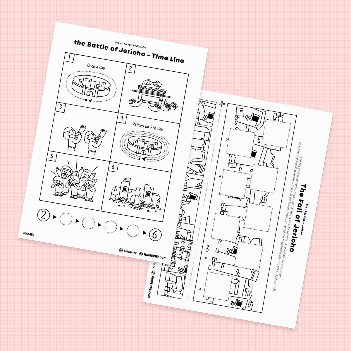 The-Fall-of-Jericho-Bible-lesson-Activity-Printables-worksheet