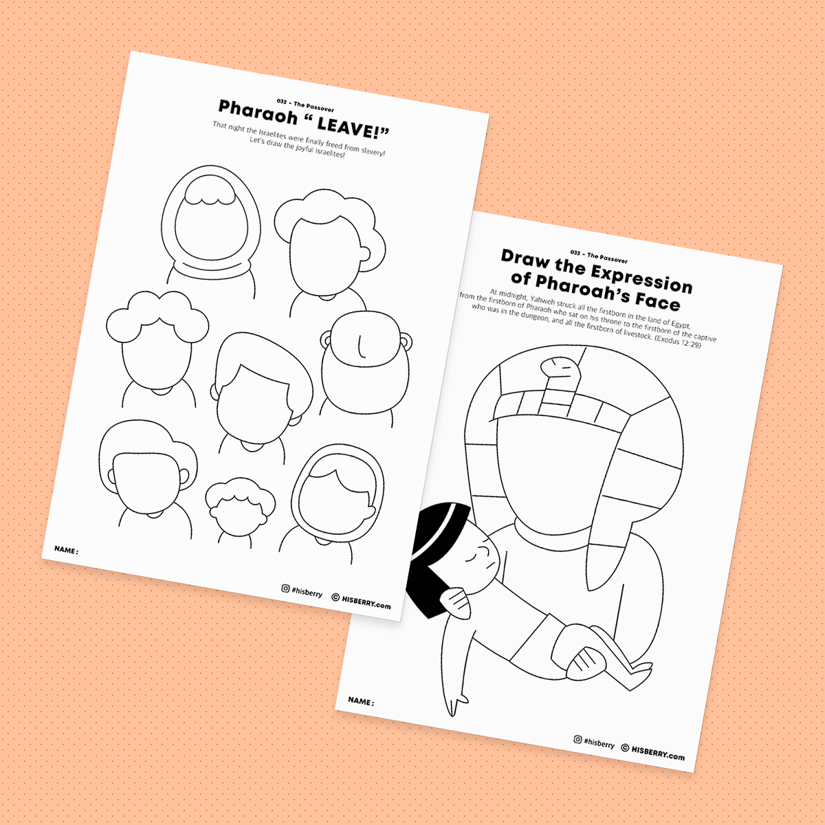 The Passover - Drawing Coloring Pages Printable