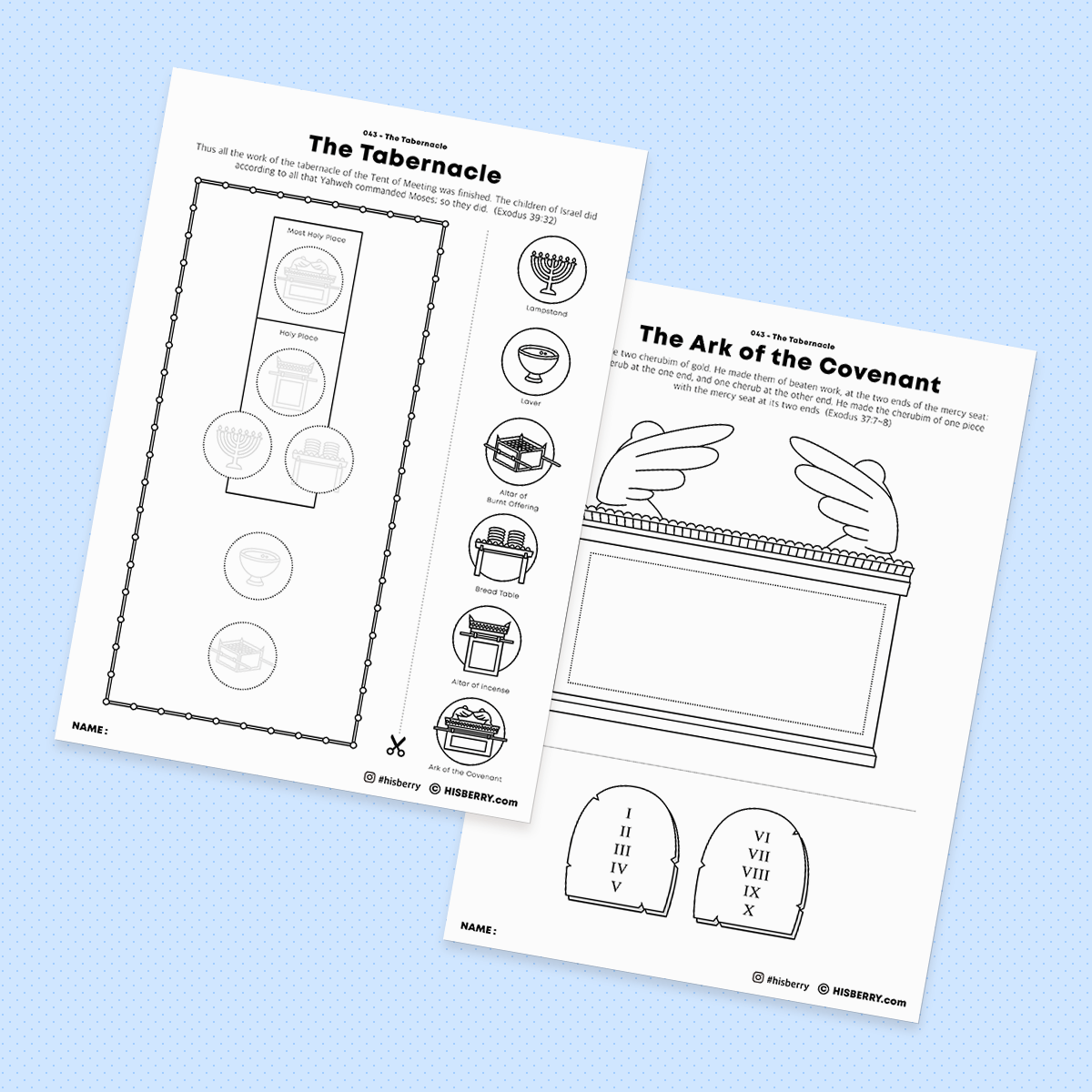 The Tabernacle - Drawing Coloring Pages Printable