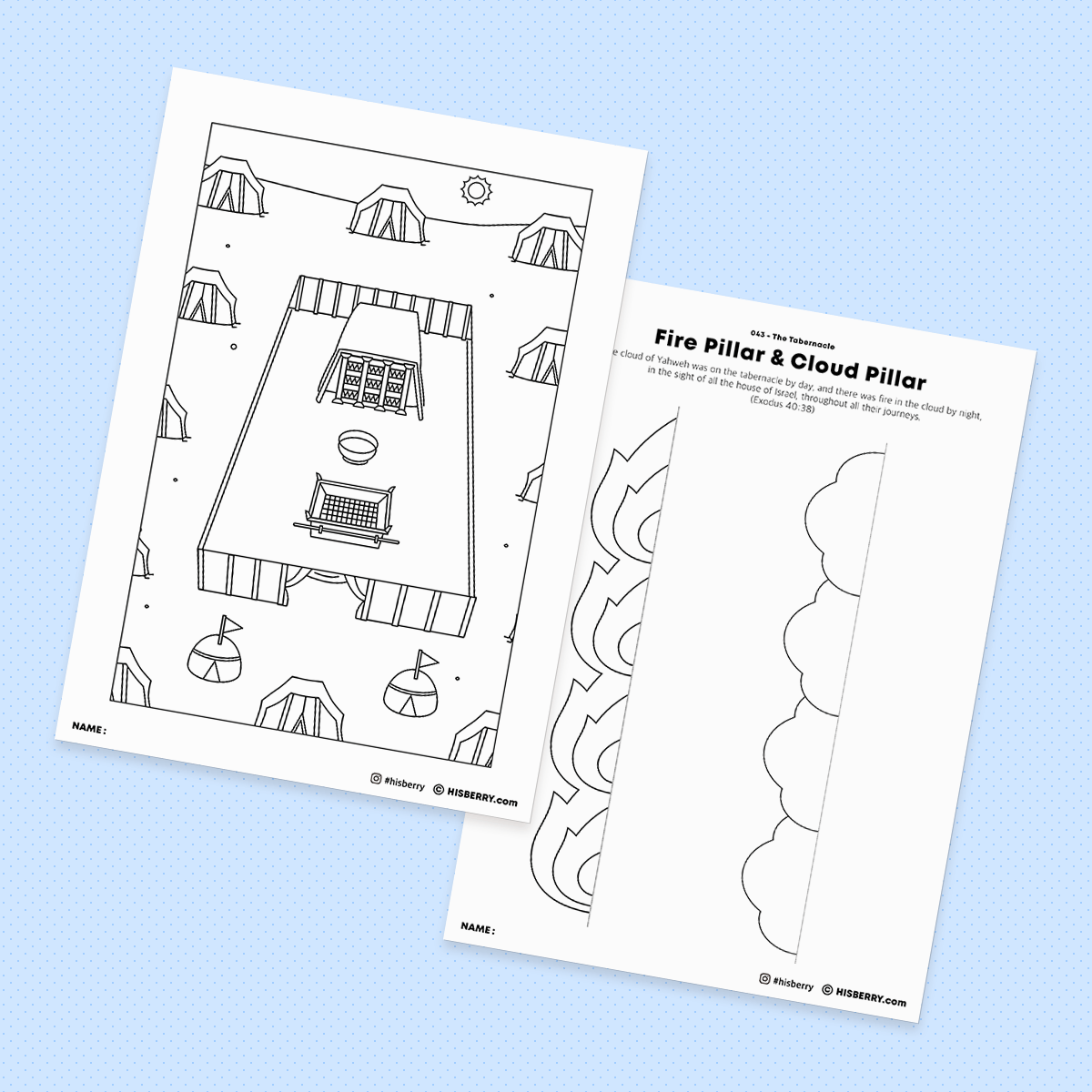 The Tabernacle - Drawing Coloring Pages Printable