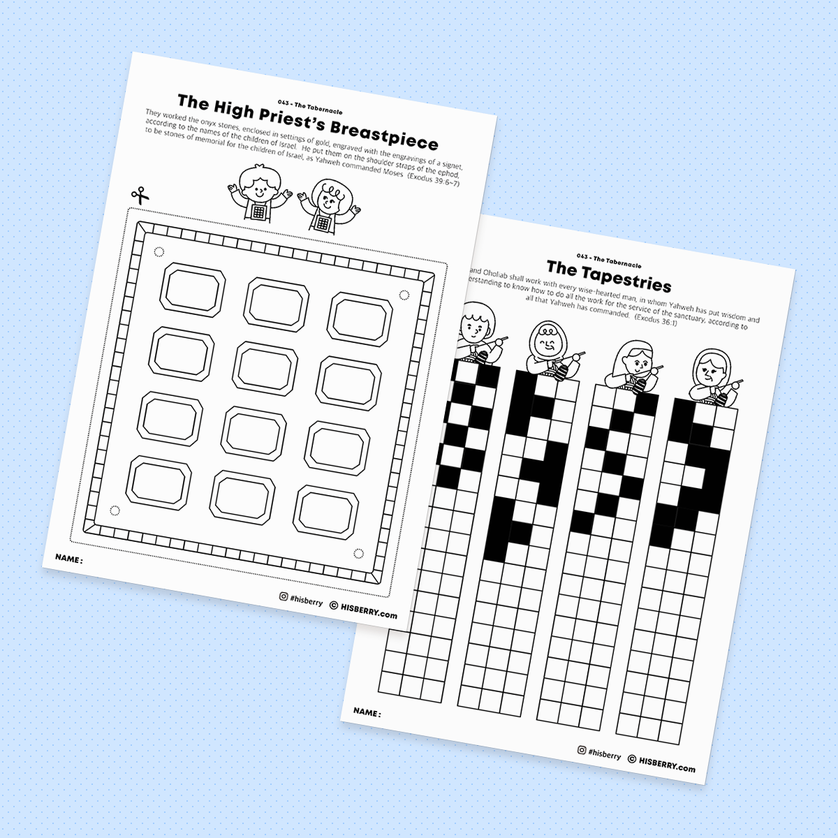 The Tabernacle - Drawing Coloring Pages Printable