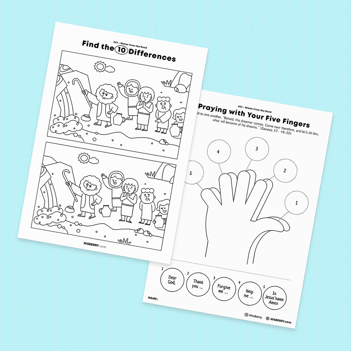 Water From the Rock - Activity Worksheets