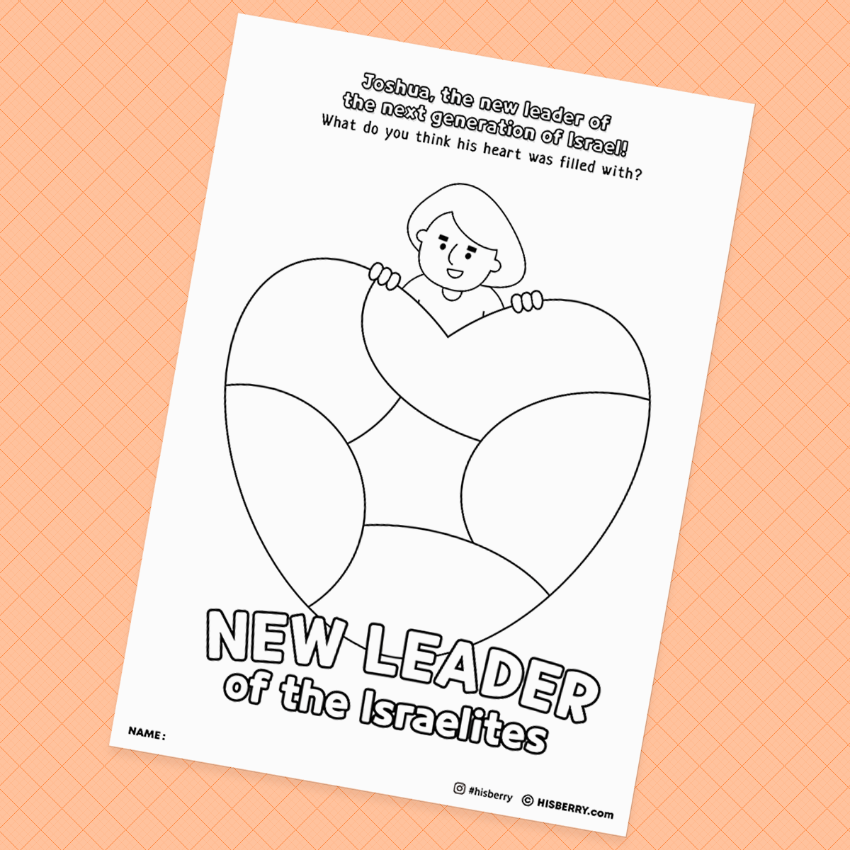 The-New-Leader-Joshua-Bible-Creative-drawing-pages-printables