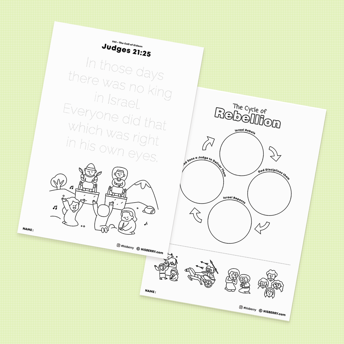 The-Call-of-Gideon-Bible-Activity-Printables-worksheet