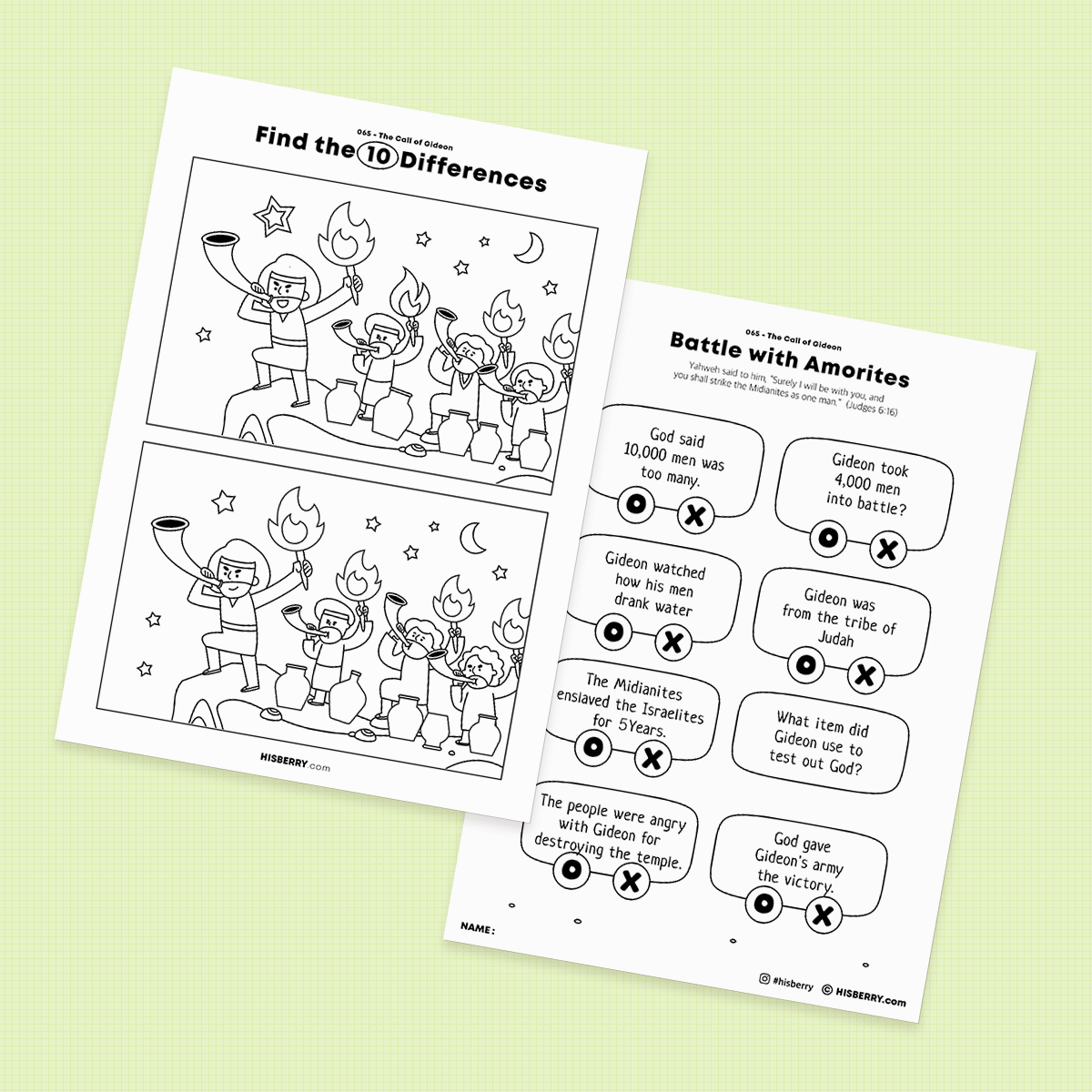 The-Call-of-Gideon-Bible-Activity-Printables-worksheet