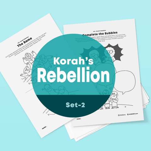 Korah's Rebellion-Drawing Coloring Pages Printable bible for kids