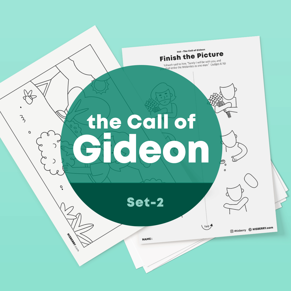 gideon and the midianites coloring pages